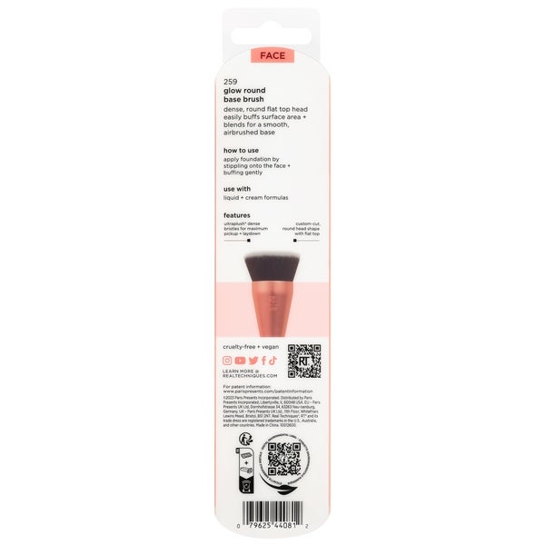 Real Techniques Glow Round Base Makeup Brush Neueste Mode