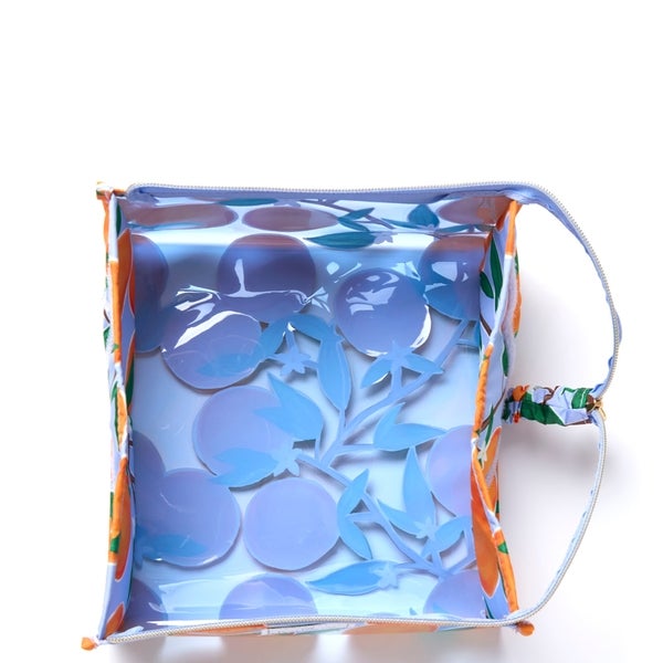 The Flat Lay Co. Open Flat Makeup Jelly Box Bag - Mediterranean Oranges Bestseller