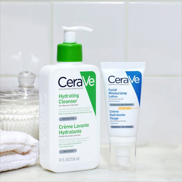 CeraVe AM Facial Moisturising Lotion SPF30 with Ceramides for Normal to Dry Skin 52ml Black Friday