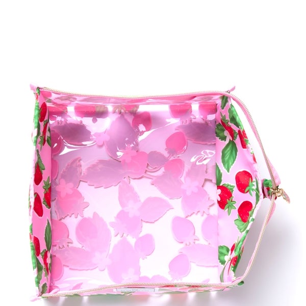 The Flat Lay Co. Open Flat Makeup Jelly Box Bag - Summer Strawberries Große Rabatte