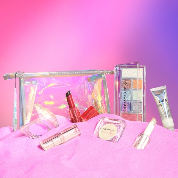 Makeup Revolution Mood Switch Holographic Makeup Bag Riesige Ersparnisse