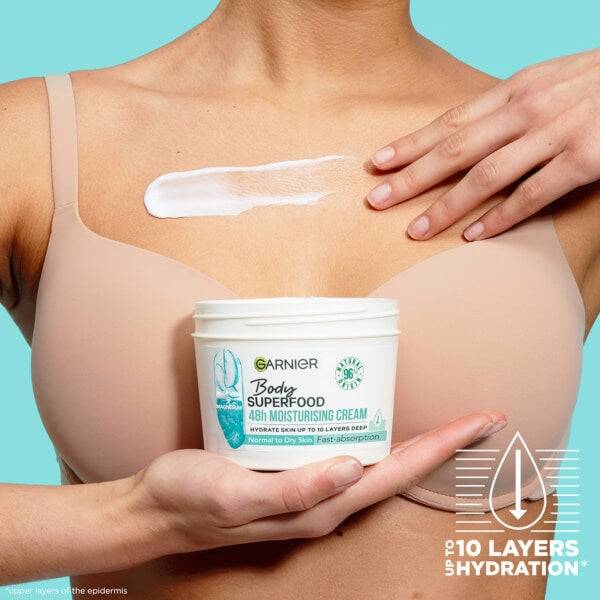 Garnier Body Superfood, Moisturising and Soothing Body Cream, Aloe Vera and Magnesium 380ml im Angebot