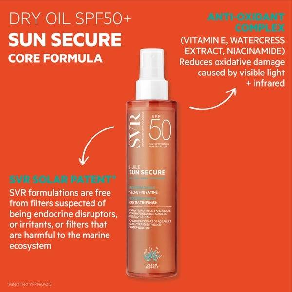 SVR Sun Secure Dry Oil SPF50+ 200ml Zeitbegrenzte Promotion