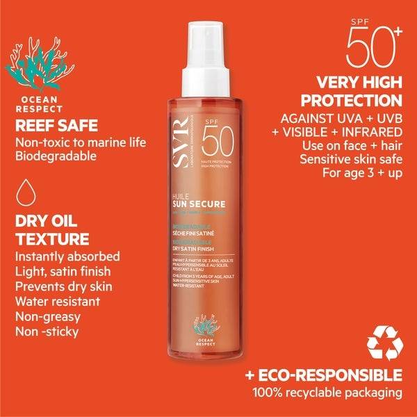SVR Sun Secure Dry Oil SPF50+ 200ml Zeitbegrenzte Promotion