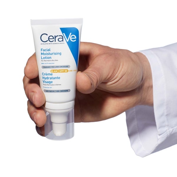 CeraVe AM Facial Moisturising Lotion SPF50 for Normal to Dry Skin 52ml Clearance-Verkauf