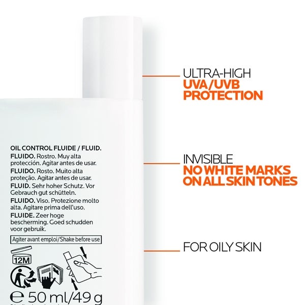 La Roche-Posay Anthelios Oil Control Fluid SPF50+ for Oily Blemish-Prone Skin 50ml Speichern exportieren