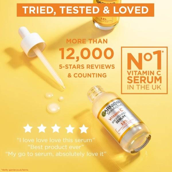 Garnier 3.5% Vitamin C, Niacinamide, Salicylic Acid, Brightening and Anti Dark Spot Serum 30ml Versandkostenfrei