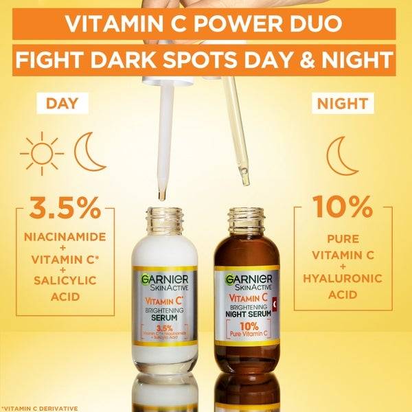 Garnier 3.5% Vitamin C, Niacinamide, Salicylic Acid, Brightening and Anti Dark Spot Serum 30ml Versandkostenfrei