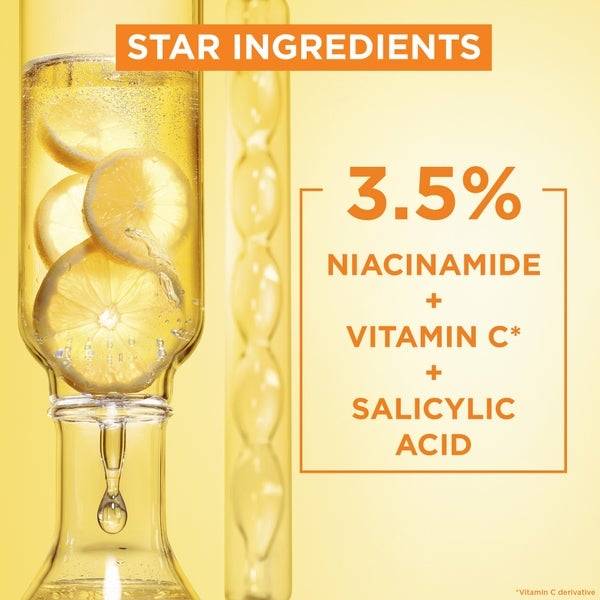 Garnier 3.5% Vitamin C, Niacinamide, Salicylic Acid, Brightening and Anti Dark Spot Serum 30ml Versandkostenfrei