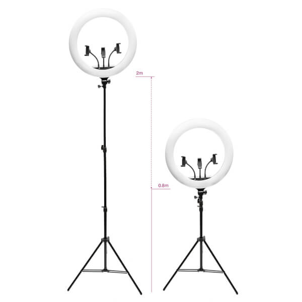 Rio Professional Makeup and Vlogging 18 Inch Dimmable LED Ring Light Blitzverkäufe
