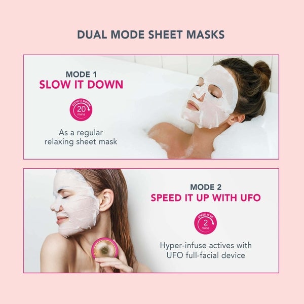 FOREO Bulgarian Rose Moisture-Boosting Sheet Face Mask (3 Pack) Zeitbegrenzte Promotion