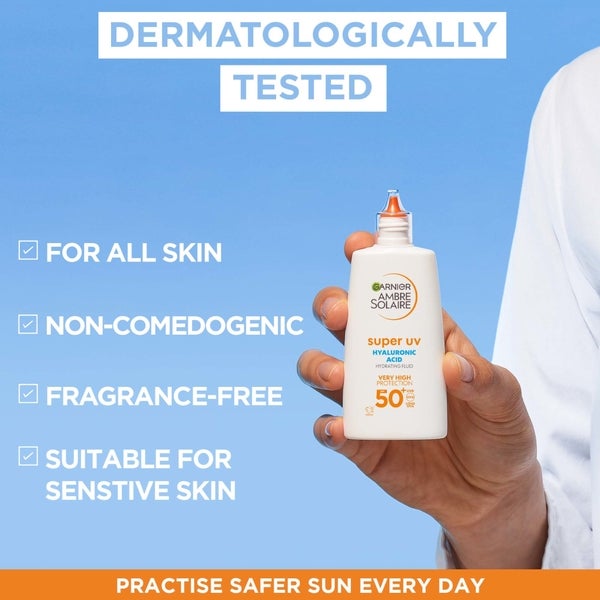 Garnier Ambre Solaire Ultra-Light Sensitive Sun Protection Face Fluid SPF50+ 40ml Tiefpreis