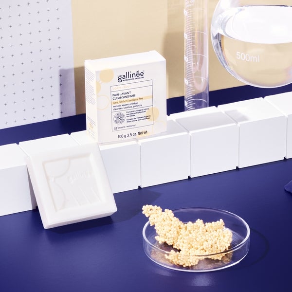 Gallinée Prebiotic Cleansing Bar Perfume Free Begrenzt auf 3 Tage