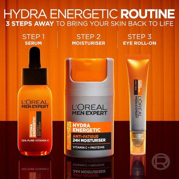 L'Oréal Men Expert Hydra Energetic 10% Pure Vitamin C Serum 30ml Nur noch ein Tag übrig