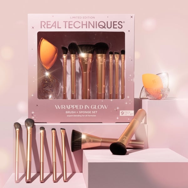 Real Techniques Wrapped In Glow Brush + Sponge Set Fabrikladen