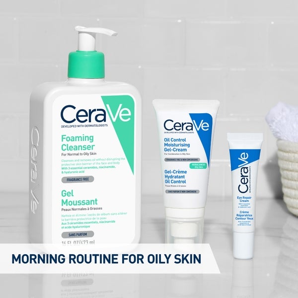 CeraVe Oil Control Moisturising Gel-Cream With Oil Absorbing Technology and Ceramides for Combination and Oily Skin 52ml Flash Sale