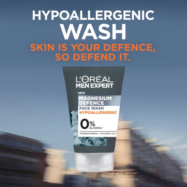L'Oréal Paris Men Expert Sensitive Skin Face Wash Facial Cleanser 100ml Vierteljährliche Förderung