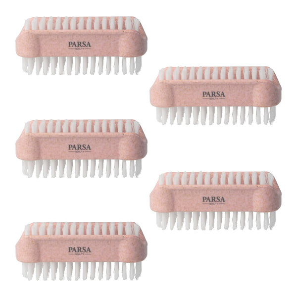 Parsa Beauty 5er Pack PARSA Beauty Nature Love Nagelbürste Handwaschbürste, doppelseitige Nagelbürste in rosa Online Shopping