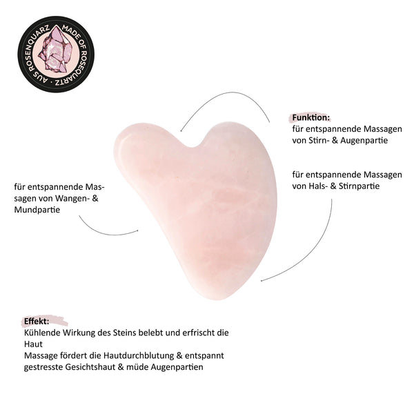 Parsa Beauty PARSA Beauty Gua Sha Massagestein Rosenquarz Begrenztes Angebot