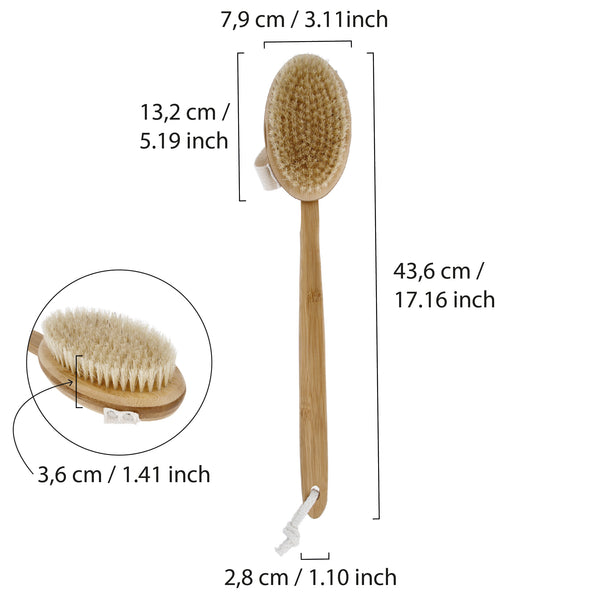 Parsa Beauty PARSA Beauty Bambus Badebürste abnehmbar FSC®-zertifiziertes Bambus Online Outlet