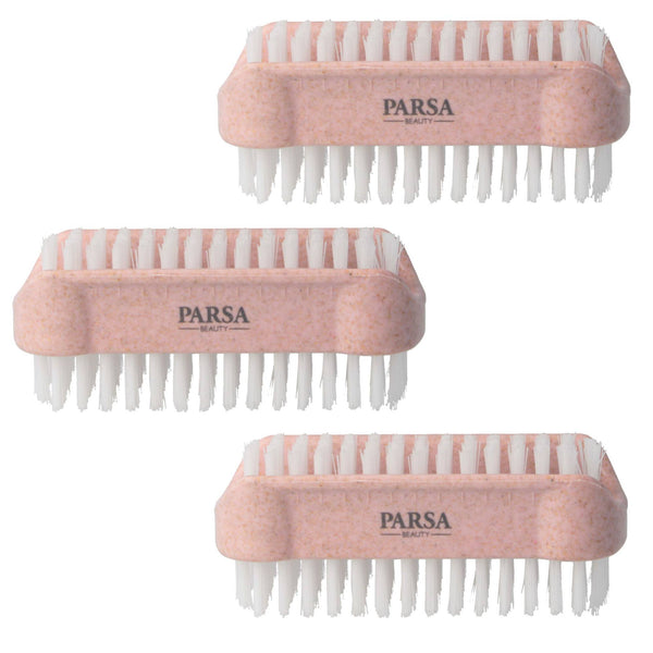 Parsa Beauty 3er Pack PARSA Beauty Nature Love Nagelbürste Handwaschbürste, doppelseitige Nagelbürste in rosa Saisonale Angebote