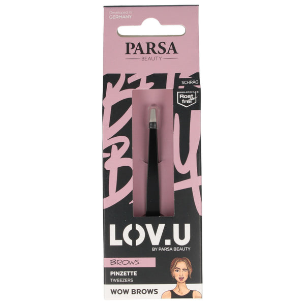 Parsa Beauty PARSA Beauty LOV.U Pinzette schräg, schwarz Tiefpreis