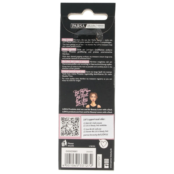 Parsa Beauty PARSA Beauty LOV.U Pinzette schräg, schwarz Tiefpreis
