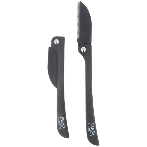 Parsa Beauty PARSA Men Haar- und Bartmesser, 2er Set klappbar japanischer Edelstahl Letzter Tag
