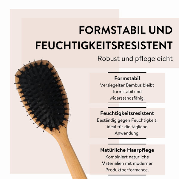 Parsa Beauty PARSA Beauty Bambus Pflegebürste groß oval mit Mischborsten aus FSC® -zertifiziertem Bambus Jubiläumsangebot
