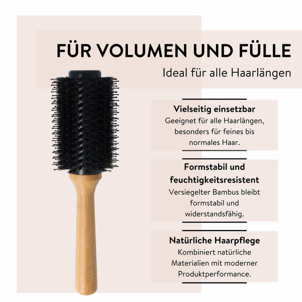 Parsa Beauty PARSA Beauty Bambus Volumenbürste Aloe Vera groß ø 33mm aus FSC®-zertifiziertem Bambus Heißer Verkauf