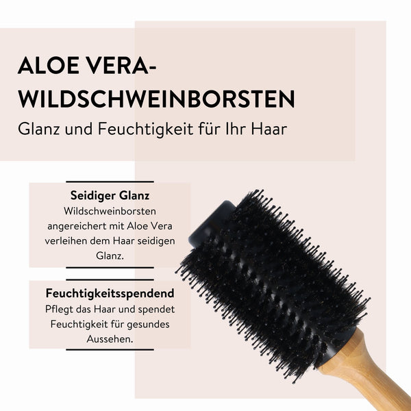Parsa Beauty PARSA Beauty Bambus Volumenbürste Aloe Vera groß ø 33mm aus FSC®-zertifiziertem Bambus Heißer Verkauf