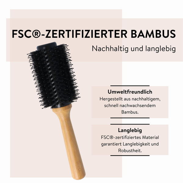 Parsa Beauty PARSA Beauty Bambus Volumenbürste Aloe Vera groß ø 33mm aus FSC®-zertifiziertem Bambus Heißer Verkauf