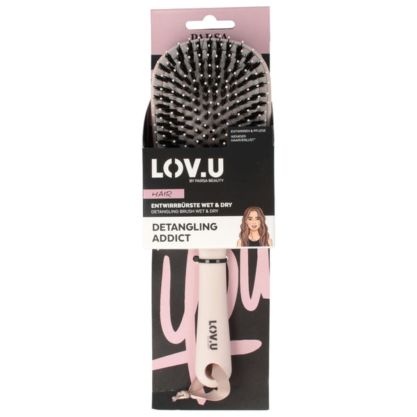 Parsa Beauty PARSA Beauty LOV.U Entwirrbürste Wet & Dry Paddle Bürste in beige Saisonale Angebote