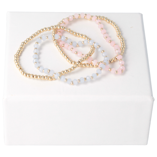Parsa Beauty That's me by PARSA Beauty Armbandset in gold mit blauen und rosanen Perlen Outlet