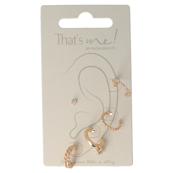 Parsa Beauty That's me by PARSA Beauty Mehrfachohrstecker mit Strass in Gold im Angebot