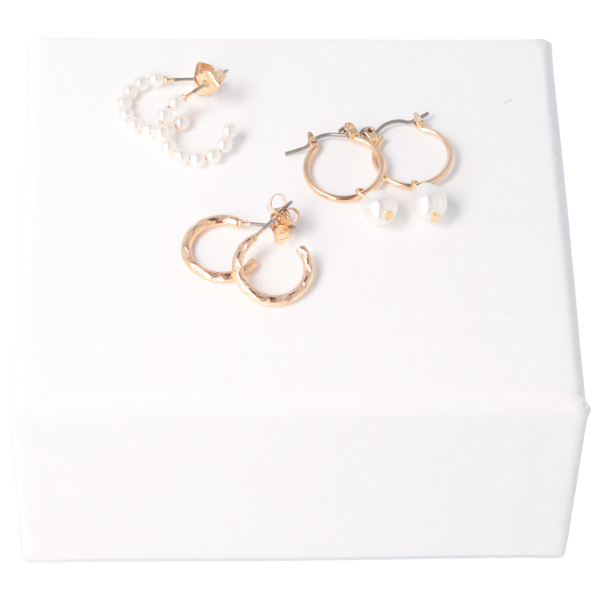 Parsa Beauty That's me by PARSA Beauty Ohrring-Set mit zeitlosen Perlendetails Günstiger Verkauf