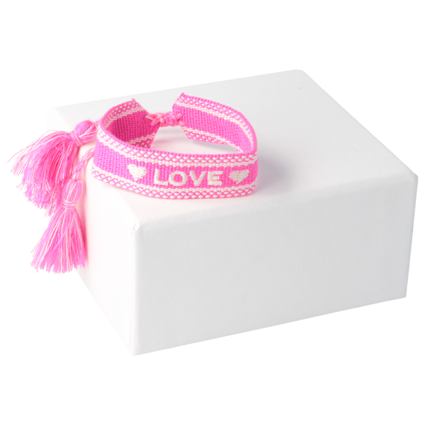 Parsa Beauty That's me by PARSA Beauty Stoffarmband in Pink mit Love Schriftzug Preisnachlass