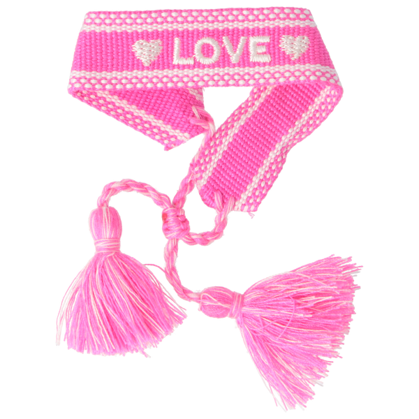 Parsa Beauty That's me by PARSA Beauty Stoffarmband in Pink mit Love Schriftzug Preisnachlass
