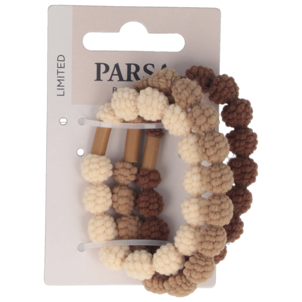 Parsa Beauty PARSA Beauty Haargummi strukturiert mehrfarbig 3Stk Begrenzte Freigabe