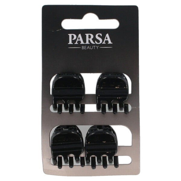 Parsa Beauty PARSA Beauty Haarklammer schwarz shiny 4Stk Blitzverkäufe
