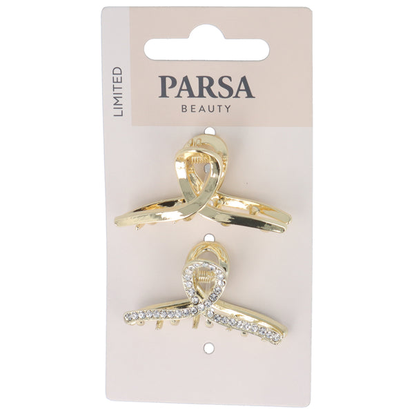 Parsa Beauty PARSA Beauty Haarklammer Strass gold 2Stk Versandkostenfrei