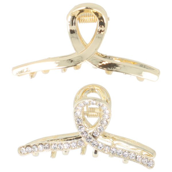 Parsa Beauty PARSA Beauty Haarklammer Strass gold 2Stk Versandkostenfrei