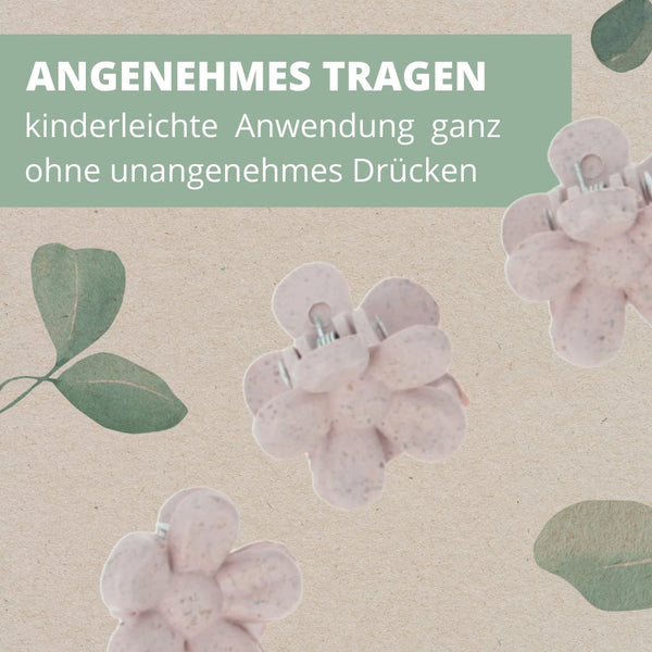 Parsa Beauty PARSA Beauty Nature Kids Haarklammer Blütenform mit Weizenstroh, 6 Stk Osterangebot