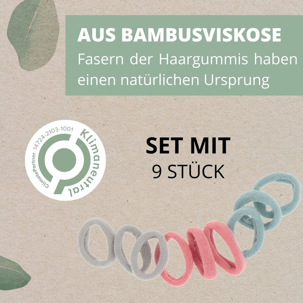 Parsa Beauty PARSA Beauty Nature Kids Haargummi gerippt mit Bambusviskose, 9 Stk Muttertagsangebot