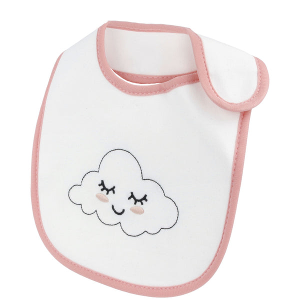 Parsa Beauty PARSA Baby Babylatz weiß mit rosa Bodüre 1Stk Große Rabatte