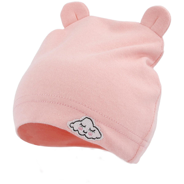 Parsa Beauty PARSA Baby Mütze rosa mit Öhrchen und Wölkchenstickerei 1Stk Bestseller