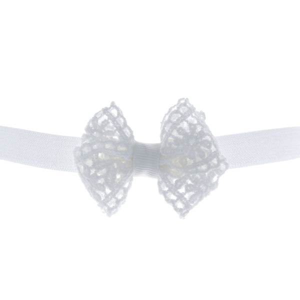 Parsa Beauty PARSA Baby Haarband weiß mit Spitzenschleife 1Stk Tägliche Deals