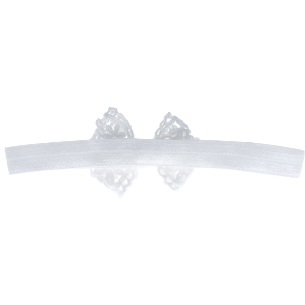 Parsa Beauty PARSA Baby Haarband weiß mit Spitzenschleife 1Stk Tägliche Deals