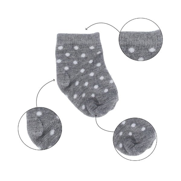 Parsa Beauty PARSA Baby Söckchen grau mit weißen Punkten Sonderangebote