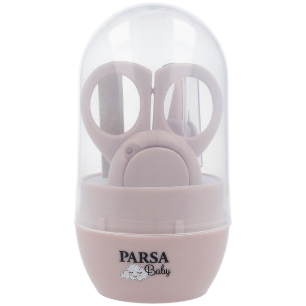 Parsa Beauty PARSA Baby 6-teiliges Nagel-Pflegeset, Nagelknipser, Nasenpinzette, Baby Maniküre Schere Neugeborenen-Set für Mädchen Letzte 2 Tage